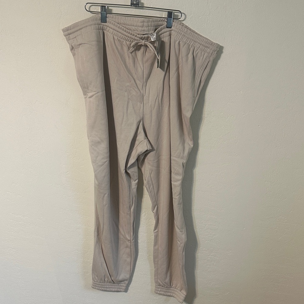 H&M Light Beige Drawstring Jogger Pants